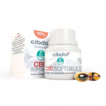 Capsules souples au CBD 10% (Cannabidiol)